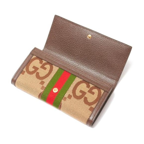 Gucci Long Wallet with Coin Purse Ophidia Brown Ladies - Picture 6 of 7